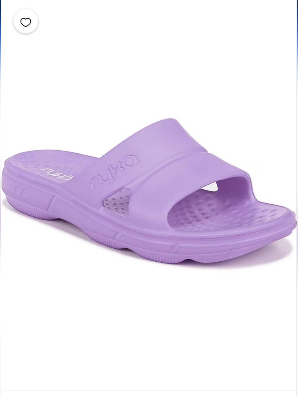Ryka Ultimate Recovery Molded Restore Slide Sport Sandals Lavendar Size 9